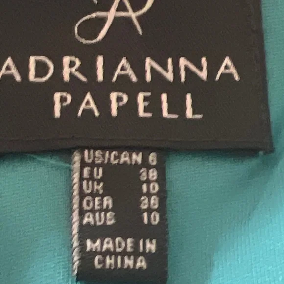 Adrianna Papell green lace dress size 6 - Picture 4 of 4